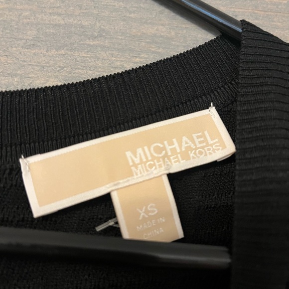 Michael Kors Black Ruffle Dress NWOT - Picture 3 of 4